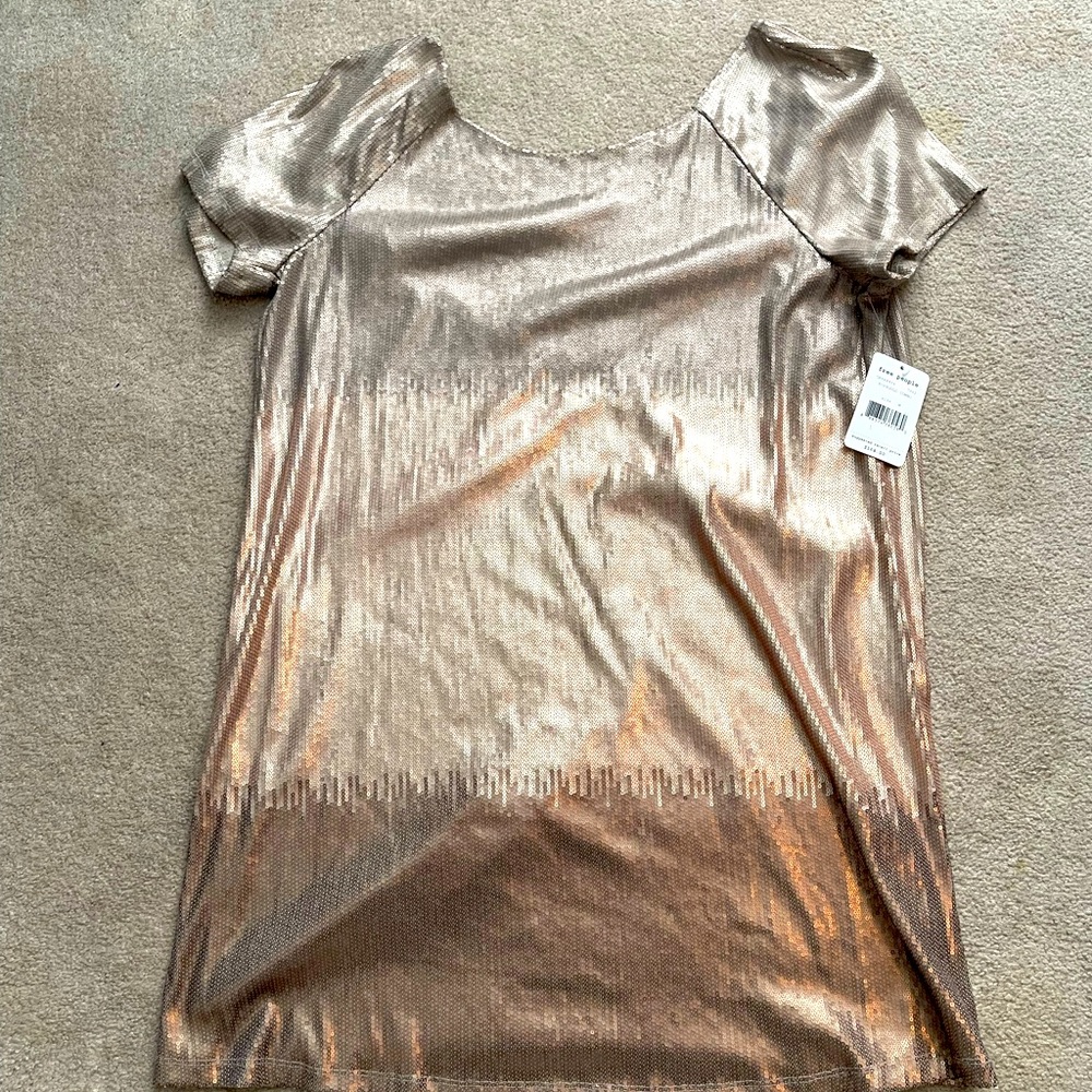 Free People Rose Gold ombré dress